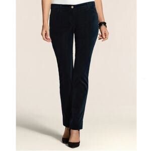 Chico's Blue Velveteen 5 Pocket Slim Leg Pant Size 1 Regular (Medium/8) NWT